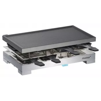 Steba RC 68 - Raclette grotelės - 1.2 kW - Juoda/Nerūdijantis plienas