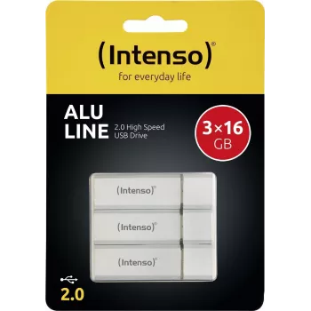 Intenso ALU Line 3x16GB USB 2.0 atmintukų rinkinys 3521473