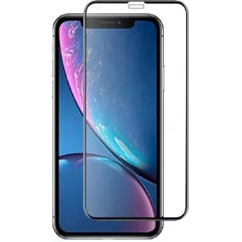 Devia Real Series grūdinto stiklo apsauginis ekrano stiklelis iPhone XR 6.1 colio 3D lenktas apsauga nuo sprogimo (juodas)