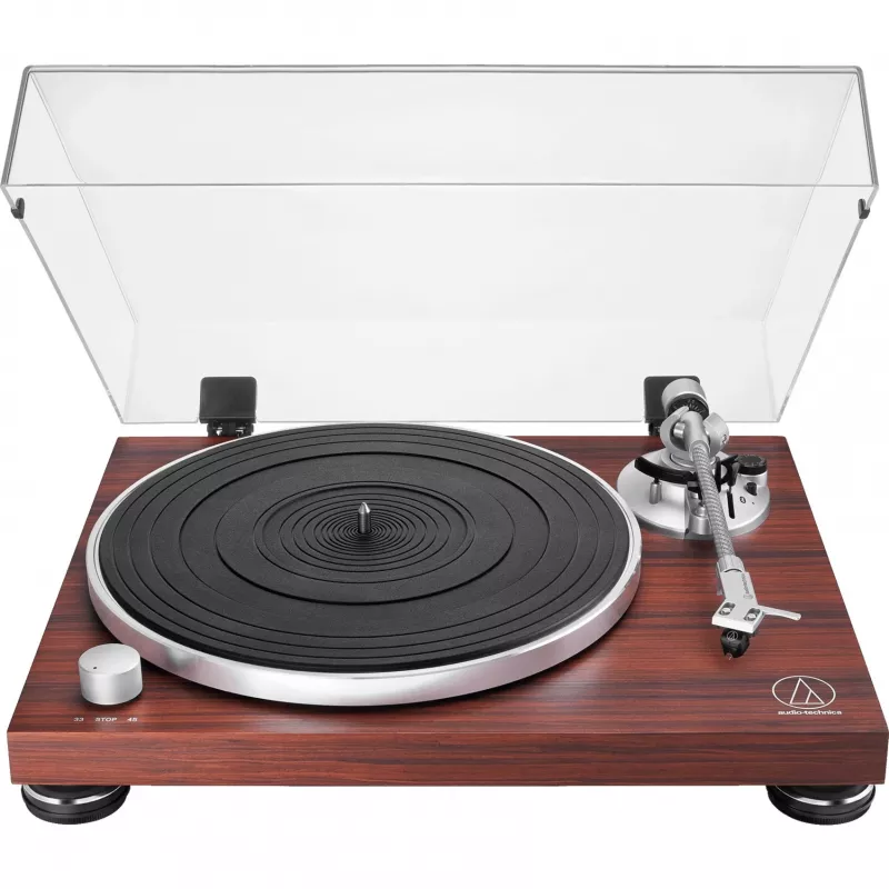Pavarų variklio garso grotuvas Audio-Technica AT-LPW50BTRW Ruda