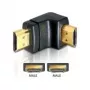 HDMI adapteris vyriškas 90° žemyn DeLOCK 65073