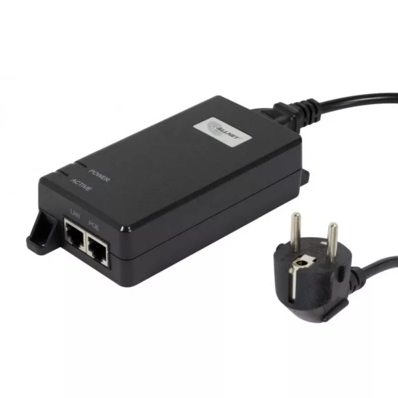ALLNET ALL-PI102-BT60-5G PoE++ injektorius 60W, plastikinis korpusas, vienas prievadas