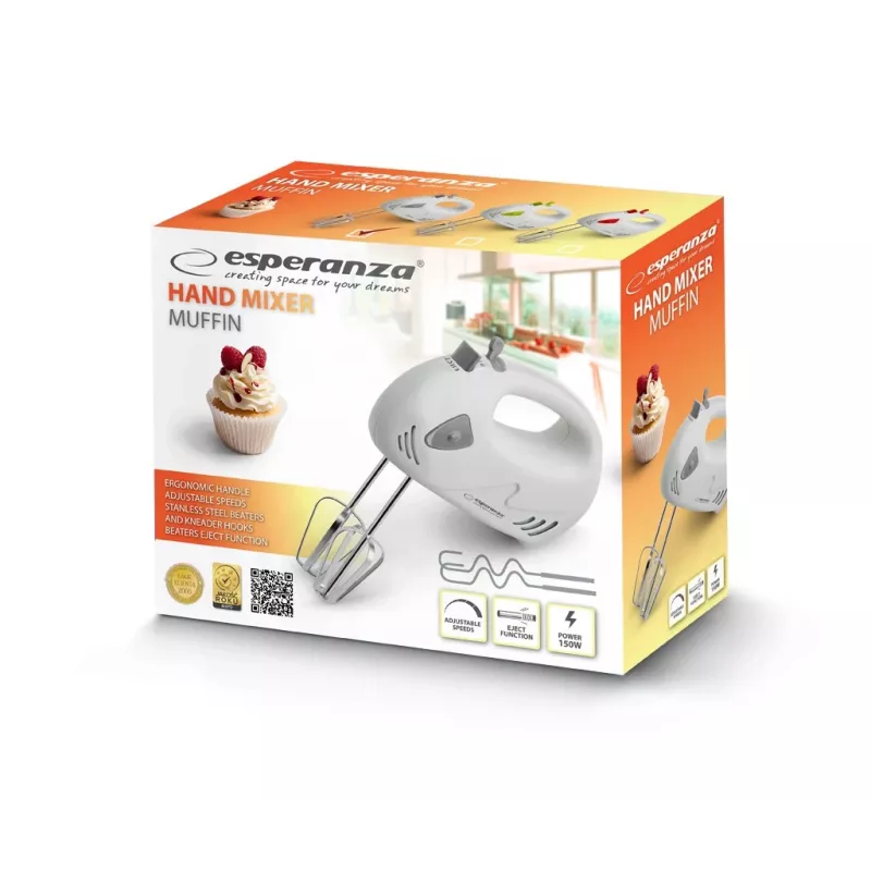 Rankinis plaktuvas Esperanza EKM007WE 150 W