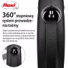 Flexi New Classic L šuns pavadėlis su automatiniu susivyniojimu, juosta, 5 m, iki 50 kg, juodas
