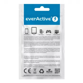 everActive CBB-1CB USB-C laidas 1m - Juodas, pintas, greitas įkrovimas, 3A