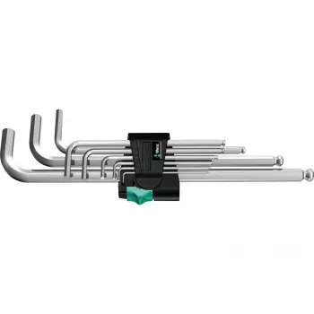L formos šešiabriaunių raktų rinkinys Wera 950/9 Hex-Plus 1