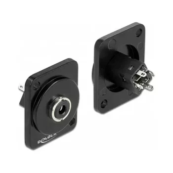 D tipo modulis 3,5 mm 3 kontaktų stereo lizdas litavimui DeLOCK 86789