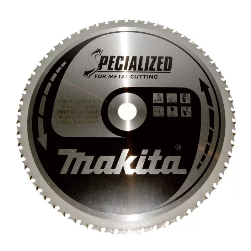 Makita Specialized B-33439 diskinio pjūklo geležtė metalui, 305 mm, 60 dantų