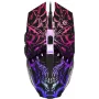 Žaidimų pelė DEFENDER GM-670L Ambidekstrinė optinė, 2400 DPI, 5 mygtukai, laidinė, juoda, RGB