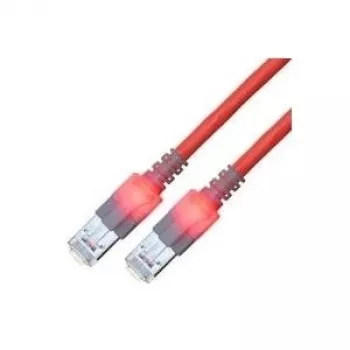 Sacon EasyLan DualBoot LED - jungiamasis kabelis - RJ-45 (M) į RJ-45 (M) - 1 m - SFTP, PiMF - CAT 6 - IEEE 802.5/IEEE 802.3 - liejinis - raudonas (442605,100)