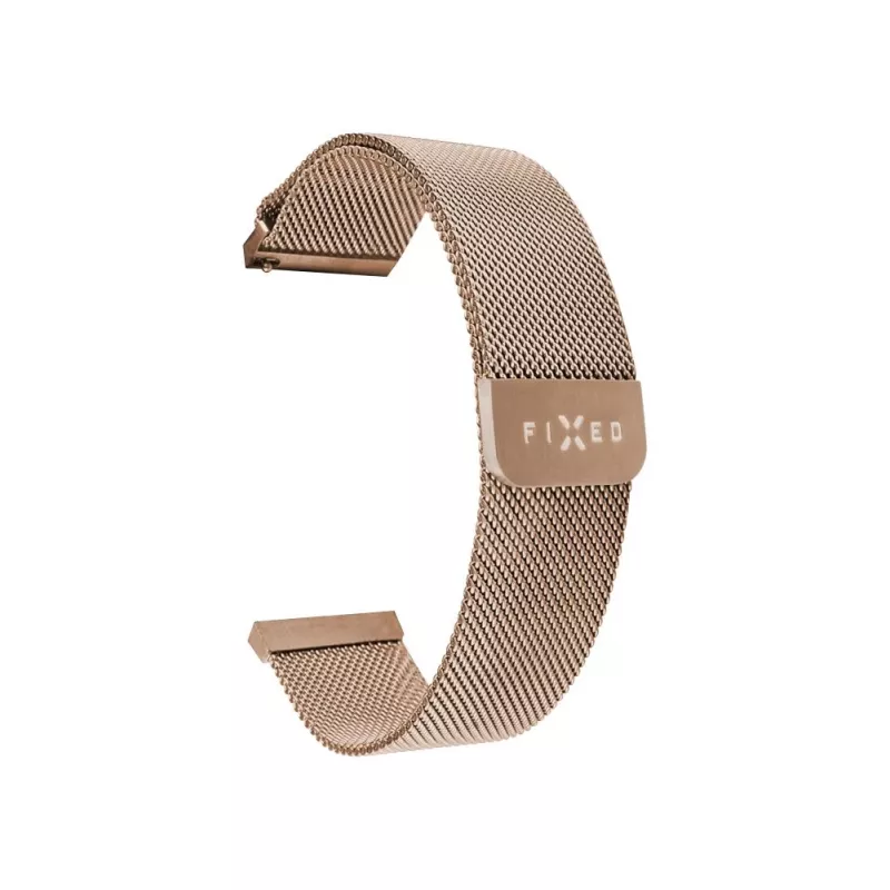 Laikrodžio dirželis FIXED Mesh Strap Fixed 18mm Nerūdijančio plieno Auksinis Quick Release