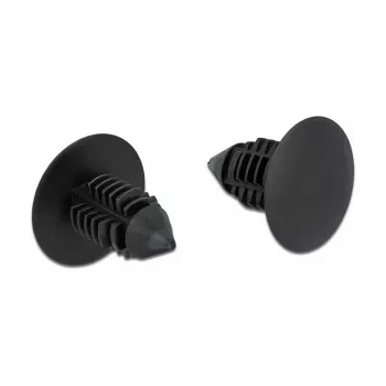 DeLOCK 60187 Kalėdinė eglutė spaustukas juodas nailonas 15 mm 14,5 mm 10 vnt.