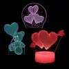Manta SNL115RGB RGB 3D širdies dekoratyvinė LED lempa