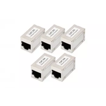 Digitus CAT 6A moduliniai jungtuvai ekranuoti 5 vnt. RJ-45 auksuoti kontaktai