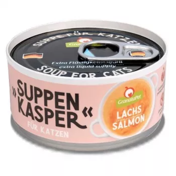 GranataPet Suppenkasper salmon by Fox4Pets sausieji skanėstai katėms su lašiša ir granatų sėklomis, 70 g, be cukraus