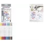 EBERHARD FABER Duo Fineliner įvairių spalvų 0,4 mm, 10 vnt. (551510)