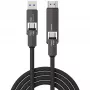 USB4 HDMI kabelis 4smarts ComboCord 240W 1,5 m – USB4 į HDMI, 240W galios tiekimas, 1,5 m ilgio