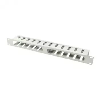 LogiLink kabelių organizatorius šviesiai pilkas RAL 7035 1U 48,3 cm (19 inch)