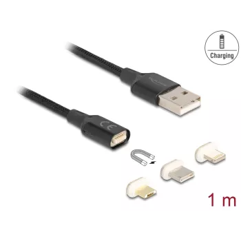 USB kabelis DeLOCK 88165 1 m USB A juodas