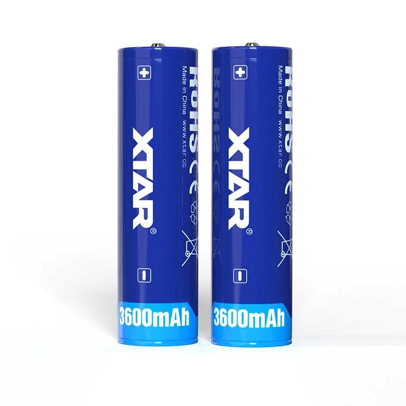 Įkraunama ličio jonų baterija XTAR BAT0669 18650 3.6V 3600mAh, Ø 18,5×68,8 mm