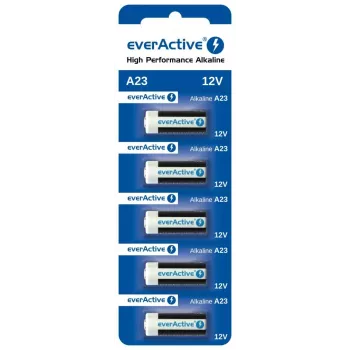 Šarminių baterijų rinkinys everActive A23 12V, 5 vnt., lizdinėje pakuotėje