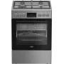 BEKO FBMA61330GXDT Dujinė viryklė su elektrine orkaite, nerūdijantis plienas, 60 cm, 72 L