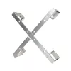 Kabelių laikiklis Extralink Four Arms aliumininis rėmas S500 — 500 x 500 x 70 mm, ant stalo/sienos, aliuminis