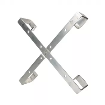 Kabelių laikiklis Extralink Four Arms aliumininis rėmas S500 — 500 x 500 x 70 mm, ant stalo/sienos, aliuminis