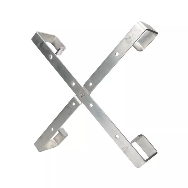 Kabelių laikiklis Extralink Four Arms aliumininis rėmas S500 — 500 x 500 x 70 mm, ant stalo/sienos, aliuminis