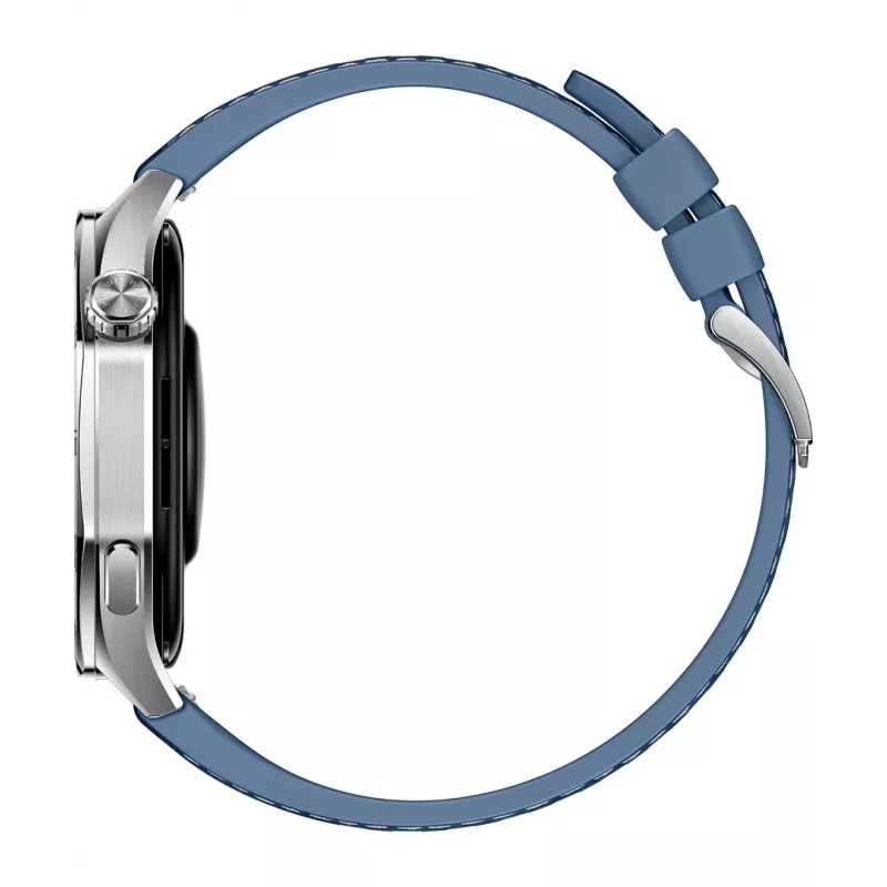 Išmanusis laikrodis HUAWEI WATCH GT5 46 mm – 1,43 colio AMOLED, GPS, 524 mAh, nerūdijančio plieno korpusas, mėlyna austa juosta