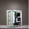 Corsair iCUE 4000X RGB Midi bokštas baltas