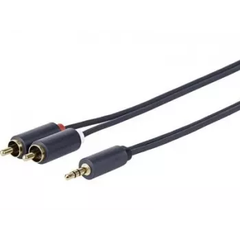 Vivolink PROMJRCA5 garso kabelis 5 m 3,5 mm 2x RCA juodas