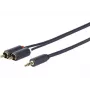 Vivolink PROMJRCA5 garso kabelis 5 m 3,5 mm 2x RCA juodas