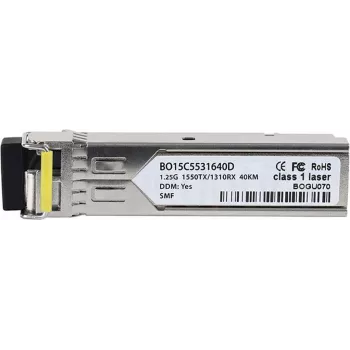 BlueOptics SFP-GE40KT15R13 šviesolaidinis tinklo siųstuvas-imtuvas 1250 Mbit/s 1550 nm (SFP-GE40KT15R13-BO)