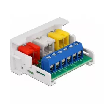 DeLOCK Easy 45 modulis 3 x RCA lizdas 22,5 x 45 mm