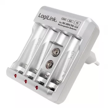 LOGILINK akumuliatorių įkroviklis Ni-MH / Ni-Cd AA / AAA / 9V