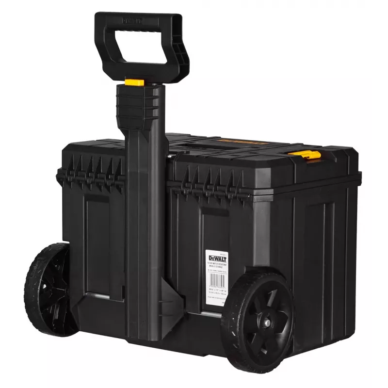 Dėžė įrankiams DeWalt DWST83347-1 polikarbonatinė, IP54, 512×435×635 mm, 50 kg talpa, ratai, teleskopinis ranktūris