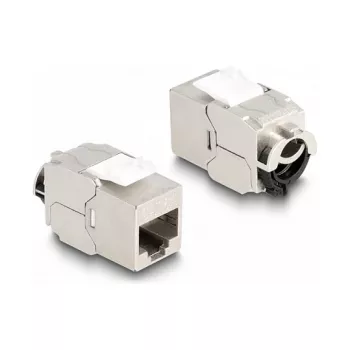 DeLOCK Keystone modulis RJ45 kištukas į LSA Cat.6A STP su fiksavimo spaustuku