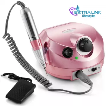 Elektrinis nagų frezas Extralink NAIL DRILL-202 65W Rožinis