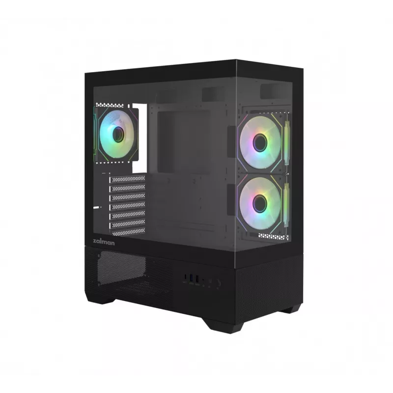 Korpusas ZALMAN CHRONIX V2 Mid Tower ARGB ventiliatoriai x3 juodas