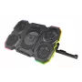 Aušintuvas nešiojamam kompiuteriui ESPERANZA EGC107 — 3 ventiliatoriai 1200–2600 RPM, 390×255×38 mm, USB PD, RGB, 5 aukščio padėtys, juodas