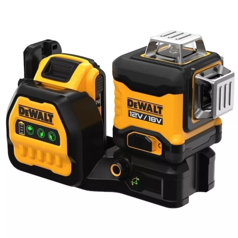 Lazerinis nivelyras DeWalt DCE089D1G18-QW žalias spindulys savaiminis niveliavimas 360° su imtuvo suderinamumu