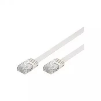 Wentronic Goobay CAT 5e plokščiasis pataisos kabelis, U/UTP, baltas, 2 m - CCA vario mišinys (93359)