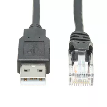 Tripp Lite U009-015-RJ45-X USB 2.0 Type-A į RJ-45 adapteris, 15 cm, juodas