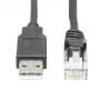 Tripp Lite U009-015-RJ45-X USB 2.0 Type-A į RJ-45 adapteris, 15 cm, juodas