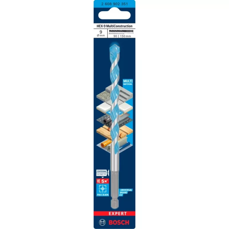 Gręžtuvas Bosch Expert HEX-9 Multi Construction 9 mm