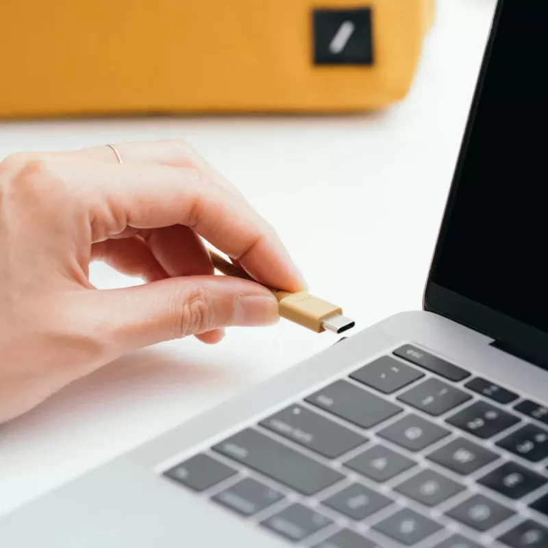 USB-C į USB-C laidas Native Union Anchor Cable 1,8 m Juoda Balta