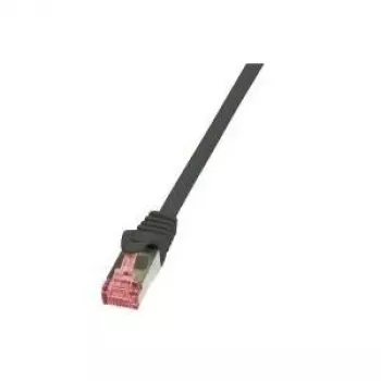 Tinklo kabelis LogiLink 0,5 m Cat.6 RJ-45 S/FTP Juodas