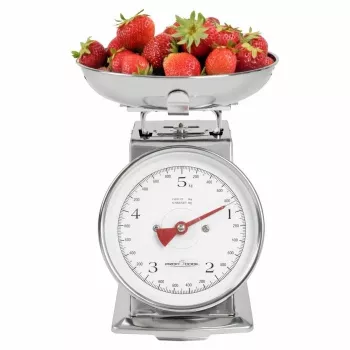 Mechaninės virtuvinės svarstyklės ProfiCook PC-KW 1247 – nerūdijantis plienas, 5 kg, 1 L dubuo, taros funkcija