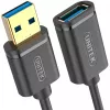 UNITEK Y-C457GBK USB 3.2 Gen 1 (3.1 Gen 1) laidas 1 m USB A juodas